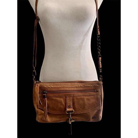 The Sak Leather Ventura Cross Body Boho Western Brass Hardware Bag, Multi Pocket - Picture 1 of 10